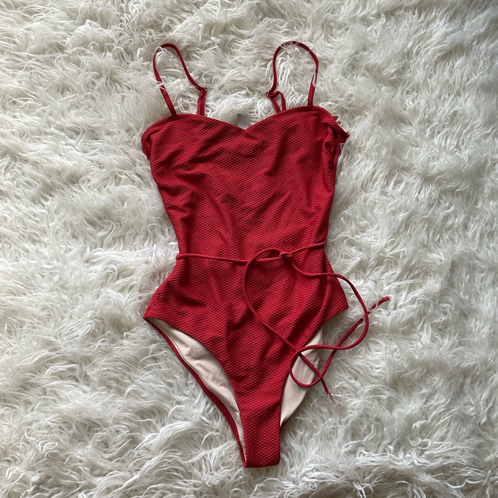 Chelsea28‎ Easy Retro Textured One-Piece Swimsuit - Picture 2 of 6